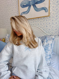 Blue Bow Hoodie